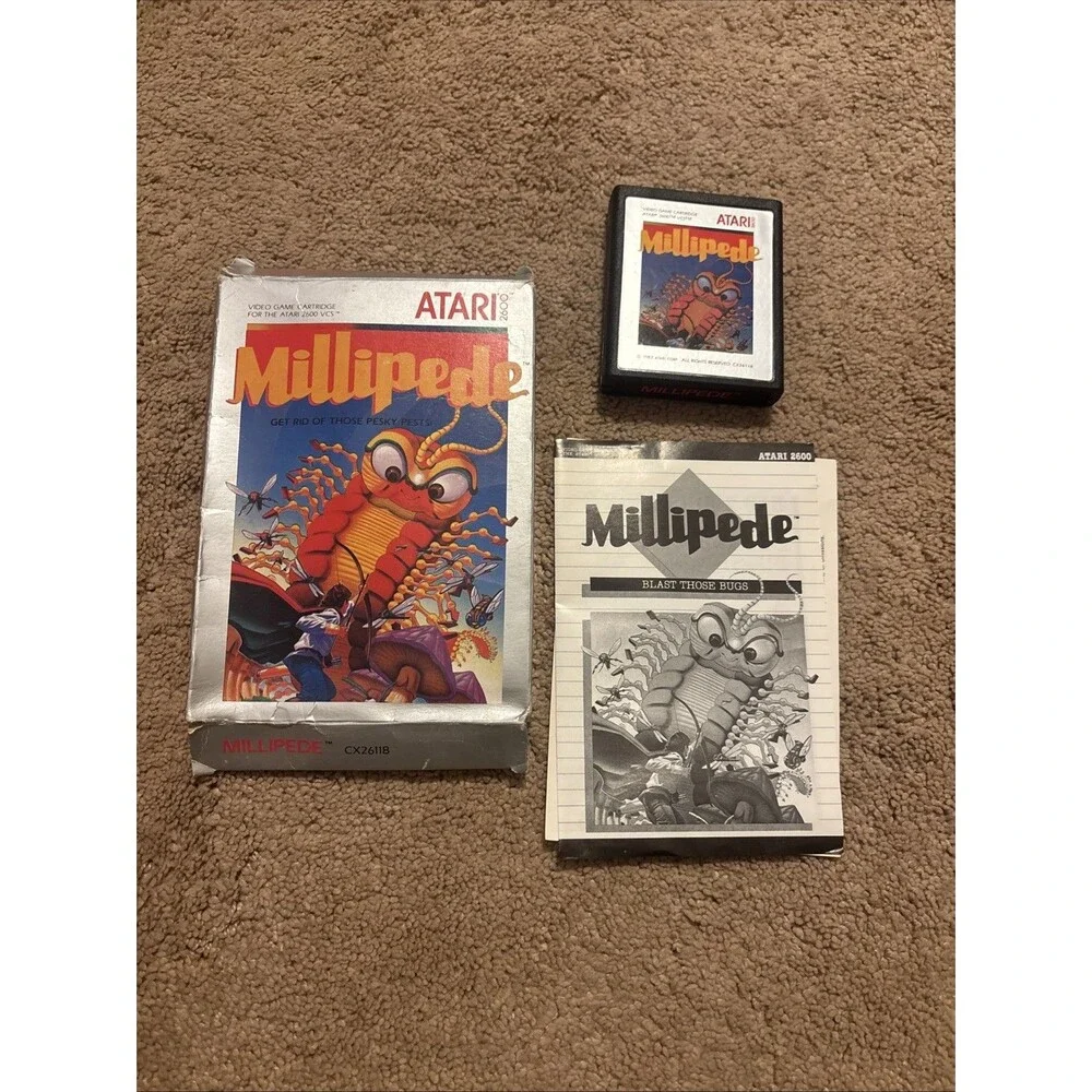 Millipede Atari 2600 CIB Box Manual Cartridge